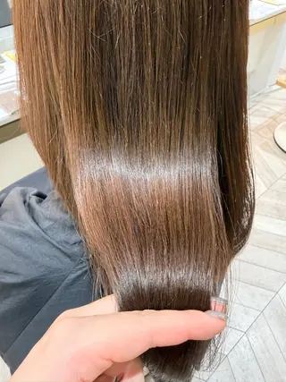 ロング カラー 透明感カラー🫧 幕内梨乃亜のヘアスタイル