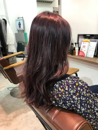 セミロング カラー 村田 幸穂のヘアスタイル