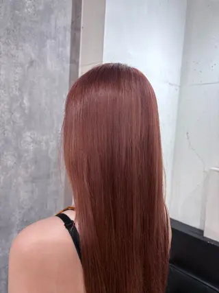 カラー ワンカラー 髪質改善 ブリーチ 武田さくらのヘアスタイル