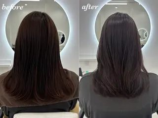 ミディアム カラー 【aini天王寺】 𝐚𝐢𝐫𝐢✂︎のヘアスタイル