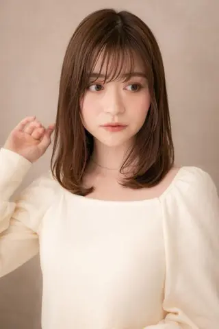 ミディアム カラー パーマ ヘアサロンM 大宮店 レイヤーカット　寺口のヘアスタイル