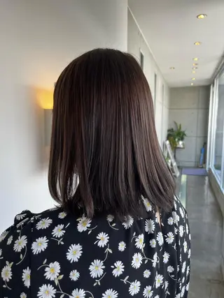 ミディアム おせ ちさとのヘアスタイル