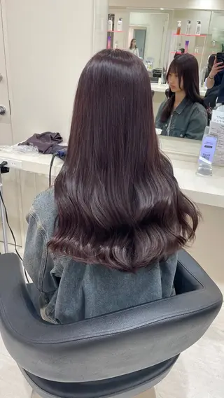 ロング 韓国× ベージュ特化🤎のヘアスタイル