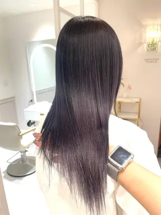 ロング fuwari 美白ショコラカラーのヘアスタイル