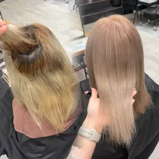 ミディアム SAKI🎀NEXT 池袋/韓国風カラーのヘアスタイル