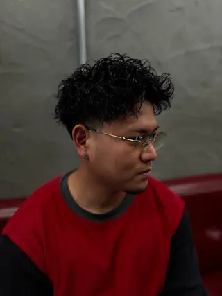 ショート メンズ 西田 龍我のヘアスタイル
