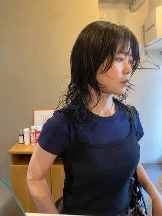 ミディアム みやけ ひなのヘアスタイル
