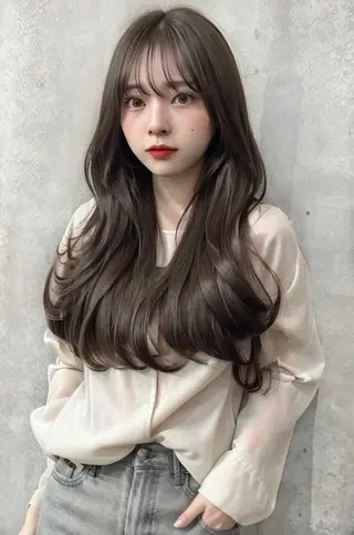 ロング カラー ブリーチ/艶カラー RYUTOのヘアスタイル