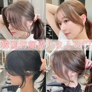 セミロング 山本翔一郎 韓国顔周りレイヤーのヘアスタイル