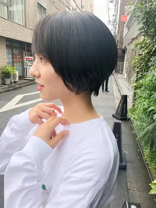 ショート カラー すきバサミを使わない カット✂️✨郡司泰之のヘアスタイル
