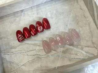 ネイル ki🍒🍒 ki ツルツルネイルのネイルデザイン