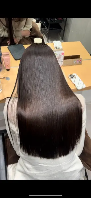 セミロング カラー 髪質改善ヘアケア 艶髪特化/上田のヘアスタイル