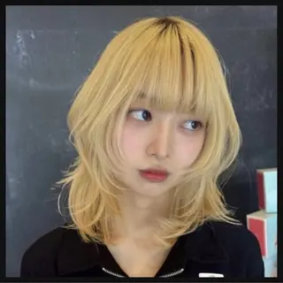 ミディアム 透明感ダブルカラー/ 似合わせボブ👑涼介のヘアスタイル