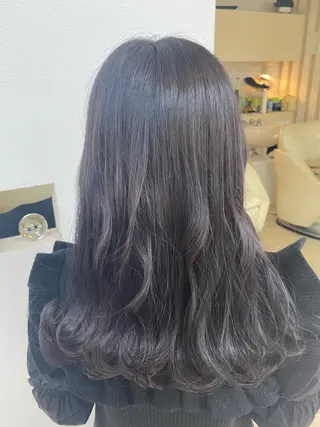 セミロング カラー おん眉美容師eMu✄ yuka‪🤍のヘアスタイル