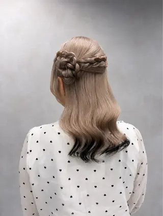 ヘアアレンジ 韓国ヘア|艶カラー| ヘアアレンジ|yuiのヘアスタイル