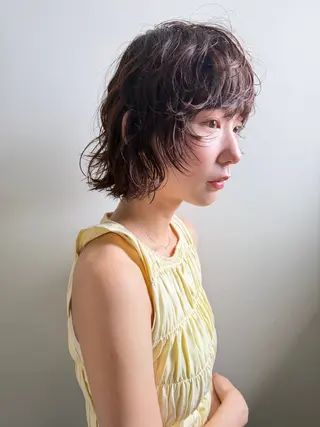 ロング パーマ パーマ/透明感カラー 元町🌱takutoのヘアスタイル
