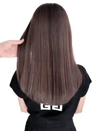 セミロング カラー ヘアアレンジ 🫧透明感カラー/ Wカラー🫧namiのヘアスタイル