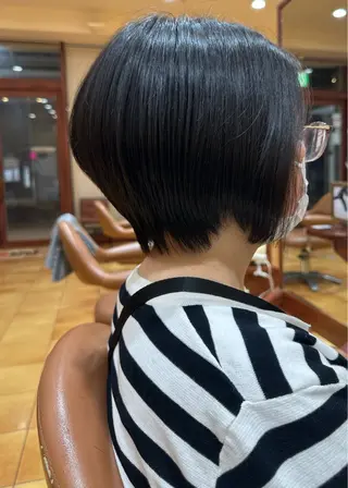 ショート ボブ/ゆるふわ ボブパーマ/とういのヘアスタイル