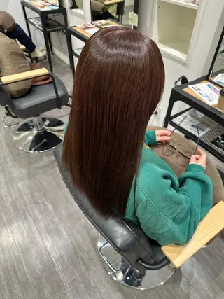 セミロング カラー 艶髪レイヤー上田 紗也🇰🇷💗のヘアスタイル