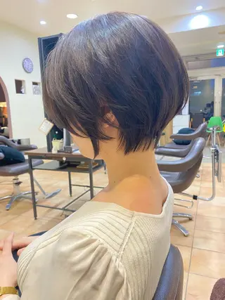 ショート カラー ショートカット パーマ石井のヘアスタイル