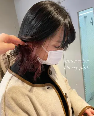ショート カラー 抜け感レイヤー︴ ニュアンスカラーのヘアスタイル