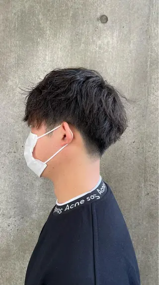 パーマ メンズ もりたみかこ 美容師お休み中のヘアスタイル