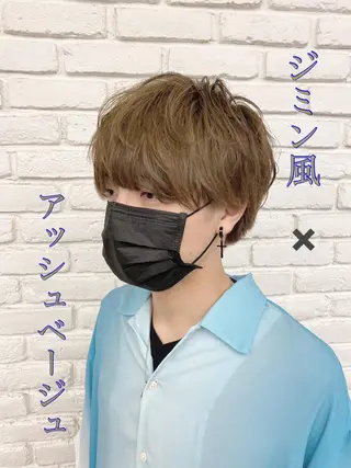 カラー 透明感カラー🌿 グレージュ🐺陽介のヘアスタイル