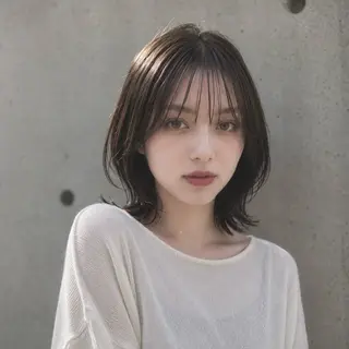 ミディアム カラー 垢抜け美容師✨/ えばらひではるのヘアスタイル
