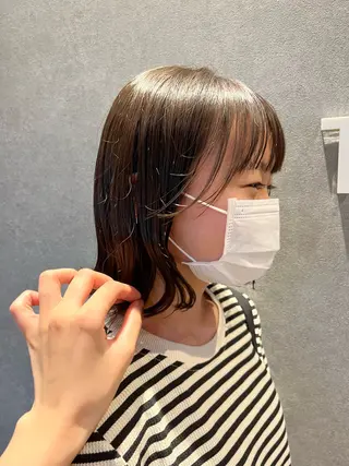 ミディアム レイヤーカット*艶* 蒲生四丁目*山保美月のヘアスタイル