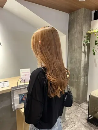ロング メンズパーマ/ ハイトーン/タニザキのヘアスタイル