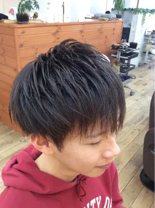 ミディアム メンズ 山﨑 優貴のヘアスタイル