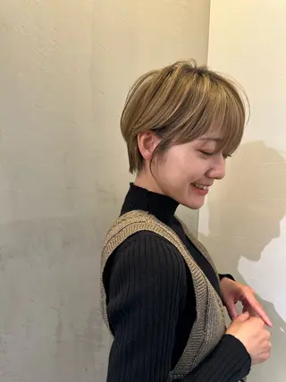 ショート 縮毛矯正/レイヤー taiga🧡のヘアスタイル