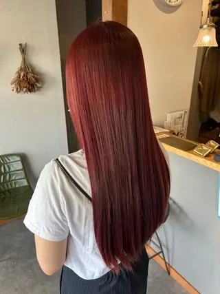 ロング カラー 川端 明莉のヘアスタイル