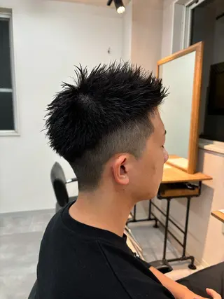 メンズ 船橋駅フェザーパーマ ニュアンスパーマ保立のヘアスタイル