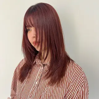 ロング カラー 🤍髪質改善/酸熱× 艶カラー🤍🫧リサのヘアスタイル