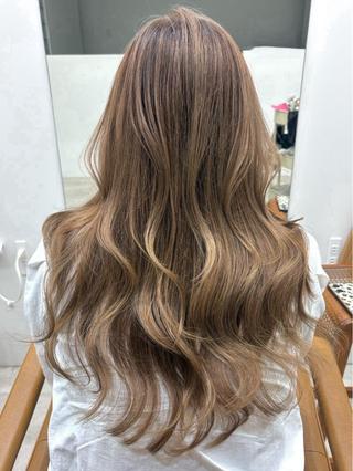 ロング カラー ヘアアレンジ 🫧透明感カラー/ Wカラー🫧namiのヘアスタイル