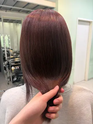 セミロング カラー 艶カラー/似合わせ /れんかのヘアスタイル