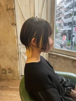 ショート カラー 小田 聖也のヘアスタイル
