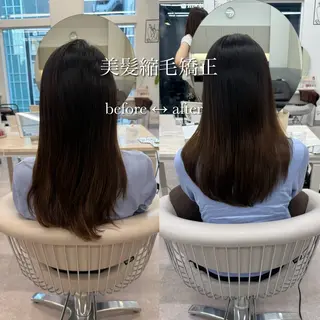 ロング 縮毛矯正/ベージュ カラー🧸綾里のヘアスタイル