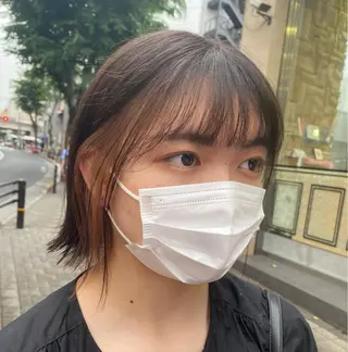 ミディアム カラー ヘアアレンジ TSUNA 🌙 Lim 五反田のマツエク・マツパデザイン