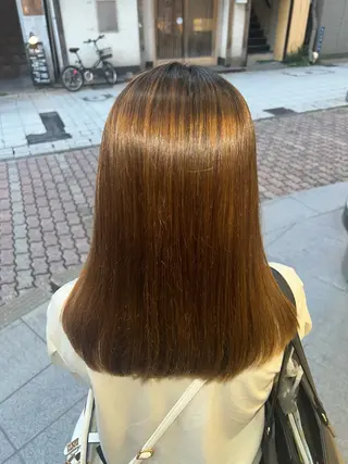 セミロング パーマ Ⓜ️irai ✮のヘアスタイル