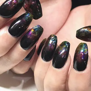 ネイル 渋谷／チップ長さ出し 👑アプレgel-xのネイルデザイン