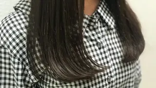 セミロング カラー 当日予約🆗✂︎ ウエモト タクのヘアスタイル