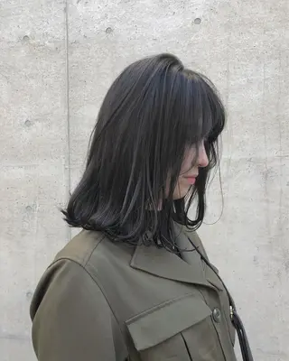 ミディアム カラー フレンチボブパーマ Yuukiのヘアスタイル