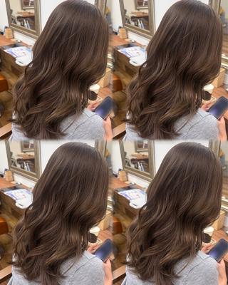 カラー 透明感カラー meiのヘアスタイル