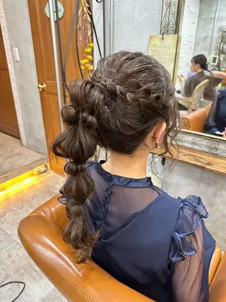 ヘアアレンジ カット スパのヘアスタイル