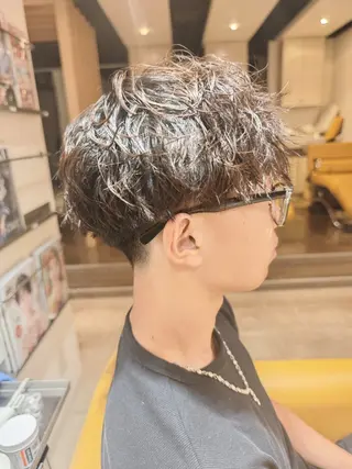 パーマ メンズ 昆野 幸輝のヘアスタイル