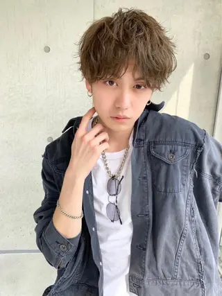 ショート カラー メンズ 【公式】メンズ専門 🔥BLUCK渋谷店のヘアスタイル