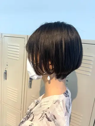 ショート 斉藤大河 カラー/縮毛矯正のヘアスタイル