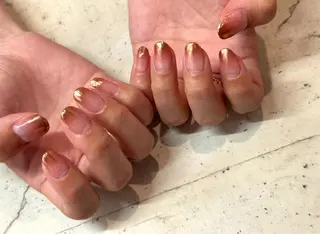 ネイル 韓国/ワンホン/長さ 出しつけ放題🎀のネイルデザイン